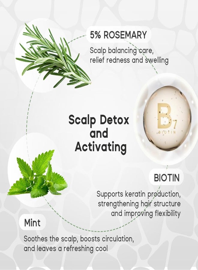 HALOVIDA Sea Salt Rosemary & Mint Scalp Scrub, Clean Silicon Oil-Free, Itchy Relief Scalp Treatment for Dandruff, Gently Exfoliator Cruelty-Free, Relieves Dryness, Promotes Hair Growth - Image 4